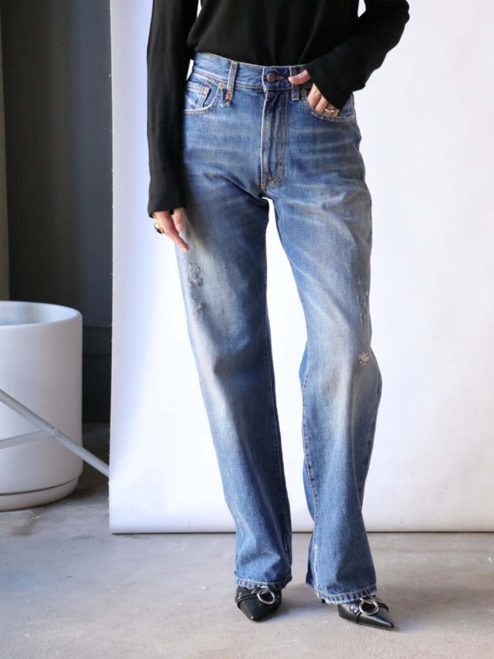 R13 Alice Slim Strait Jean
